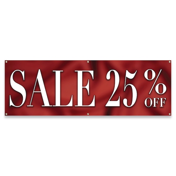 Sale 25% Off Banner Concession Stand Food Truck Single Sided
